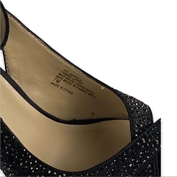 INC Minxe 2 Black Heels 7M - Picture 12 of 13